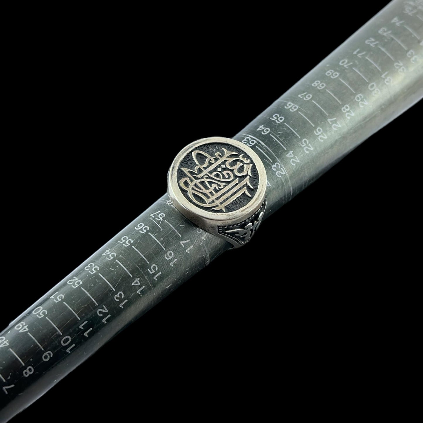 "Al-Gâzi Abdulhamid Han" 925 Setting Gumus Tugra Yuzuk