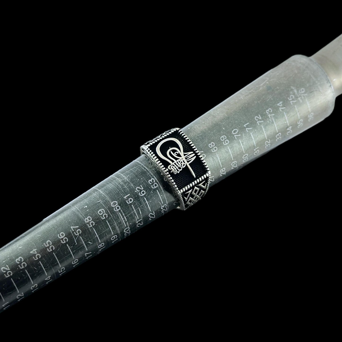 925 Ayar Gumus Kanuni Tugra Yuzuk