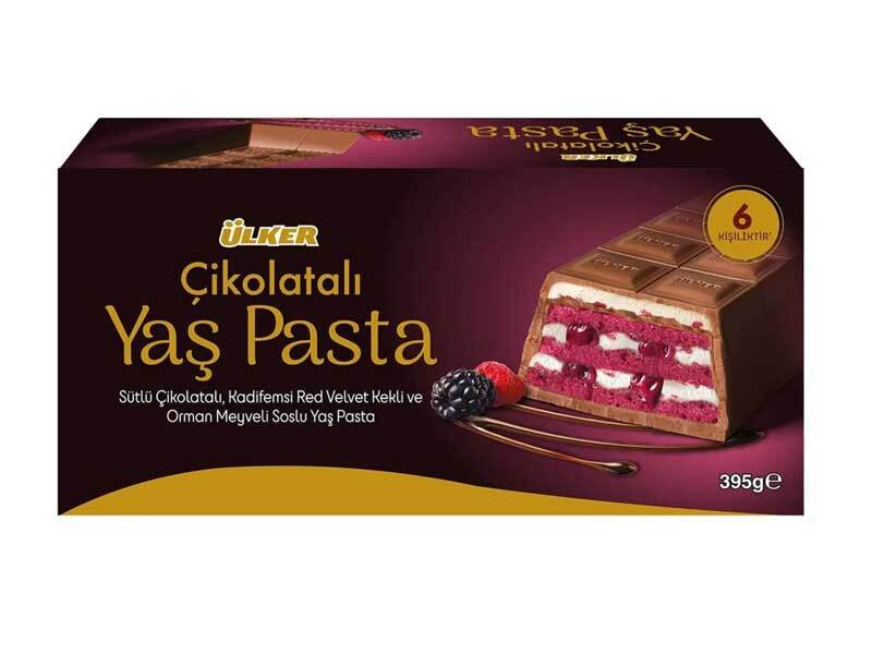 Ülker Çikolatalı Yaş Pasta – Red Velvet Orman Meyveli (395g)