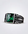 Onyx Crown Herrenring | 925 Silber
