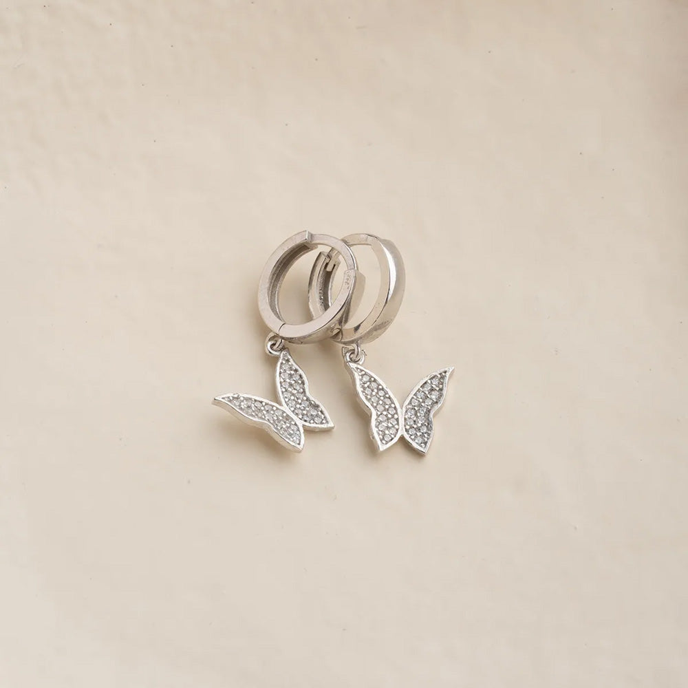Kleeblatt Ohrringe - 925 Sterling Silber