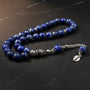 Personalized Lapis Tasbih with Initial | 925 Sterling Silver