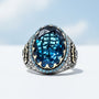 Herrenring 925er Silber mit Zirkonia