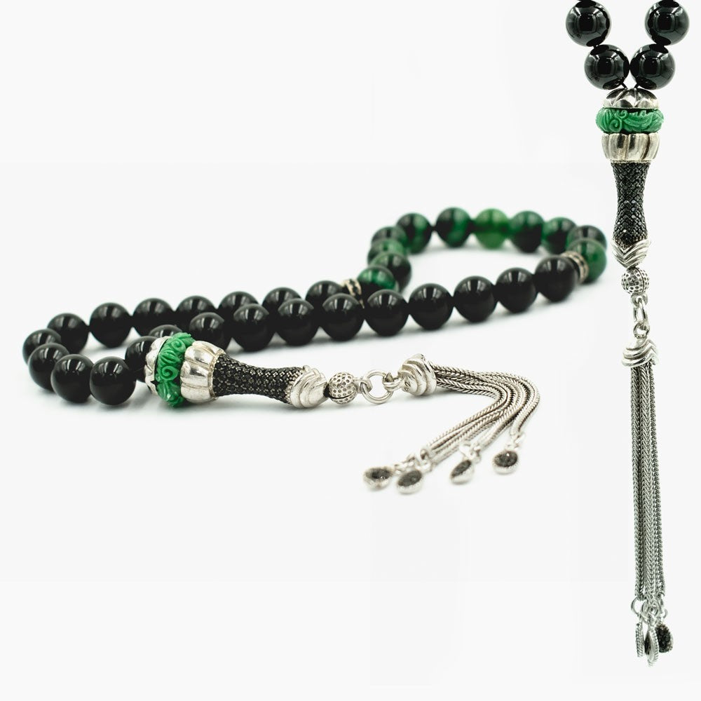 925 Sterling Silver Onyx Tiger Eye