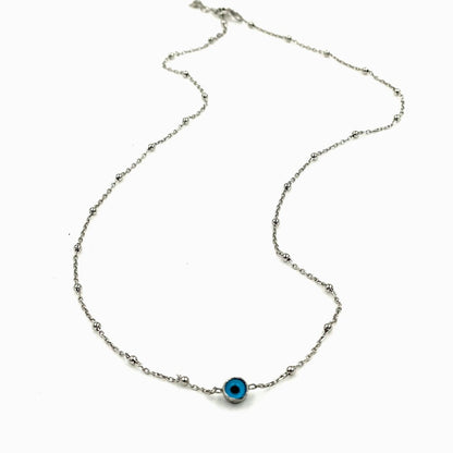 Collier en argent Camgöz Nazar double face