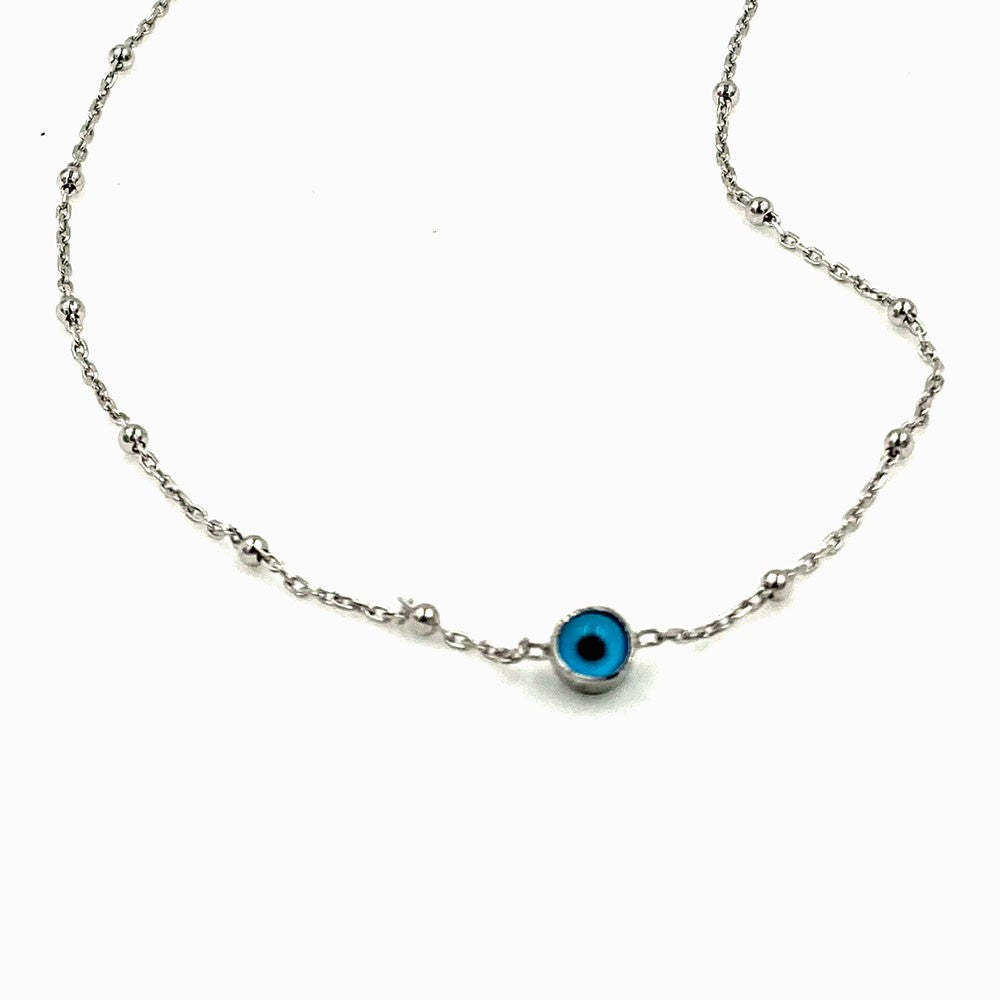 Collier en argent Camgöz Nazar double face