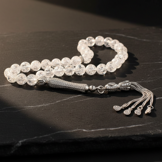 925 Sterling Silver Stone Rosary