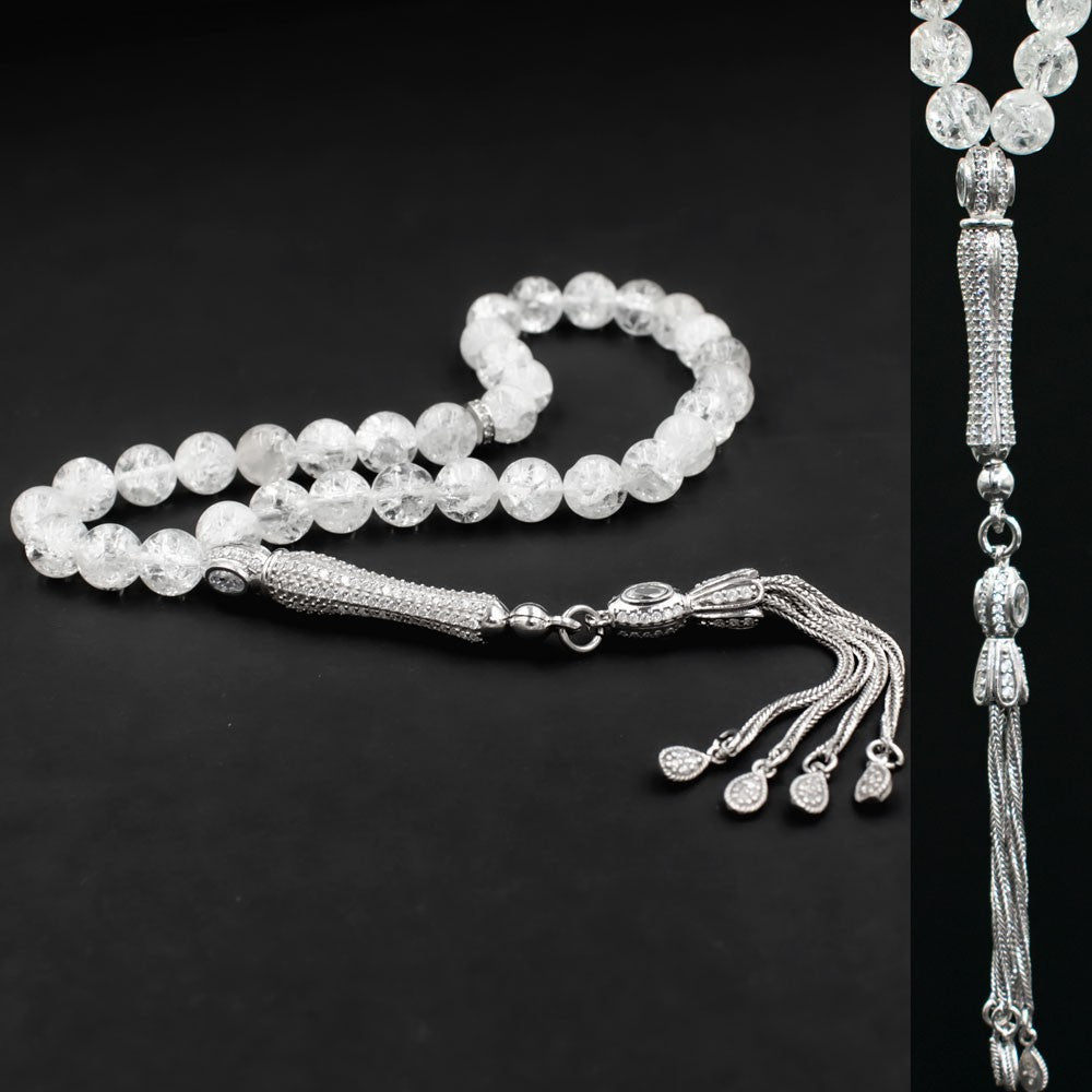 925 Sterling Silver Stone Rosary