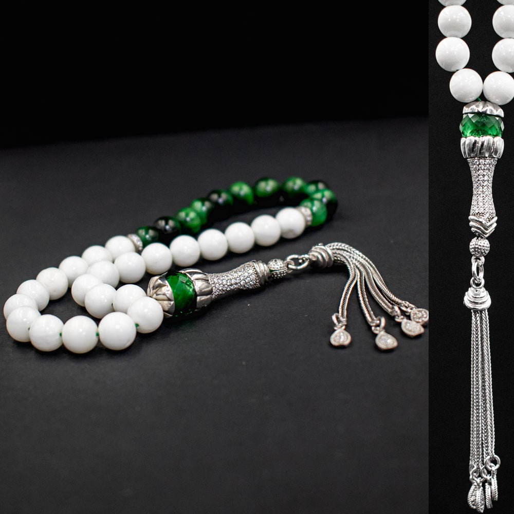 925 Sterling Silver Green Tiger Eye