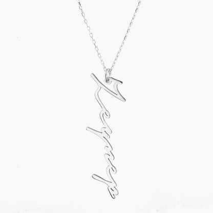 Collier en argent nommé écriture