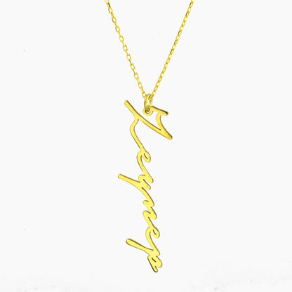 Collier en argent nommé écriture