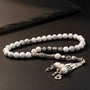 Personalisierter Howlith Tesbih mit Name | 925 Silber