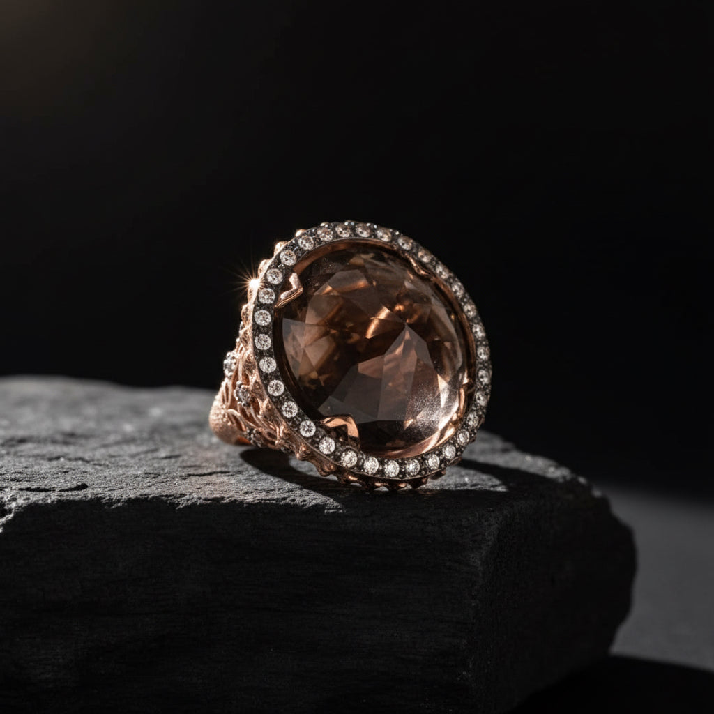 Zirkon Big Stone Frauen Silber Ring