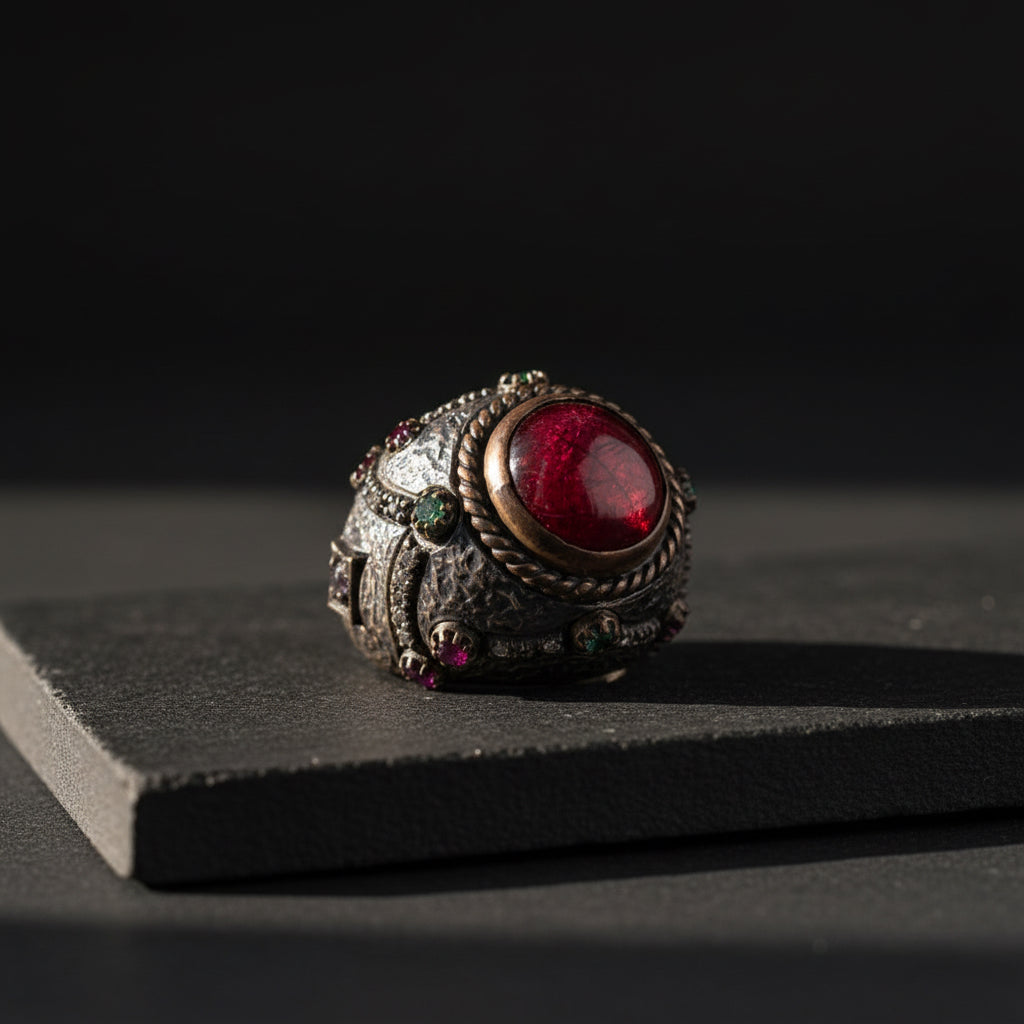 Big Stone Frauen Silber Ring