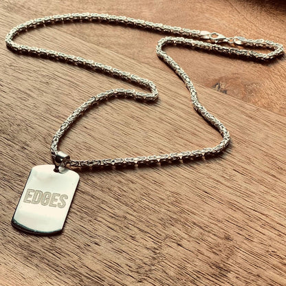 2,2 mm 50 cm Le modèle King est 925 Sterling Silver Chain