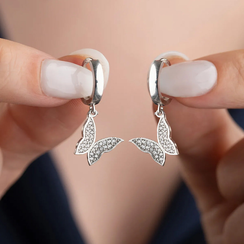 Kleeblatt Ohrringe - 925 Sterling Silber