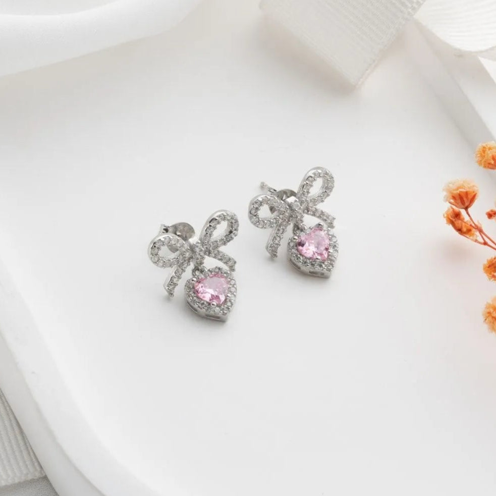 Sweetheart Bow – 925 Ayar Gümüş Küpe