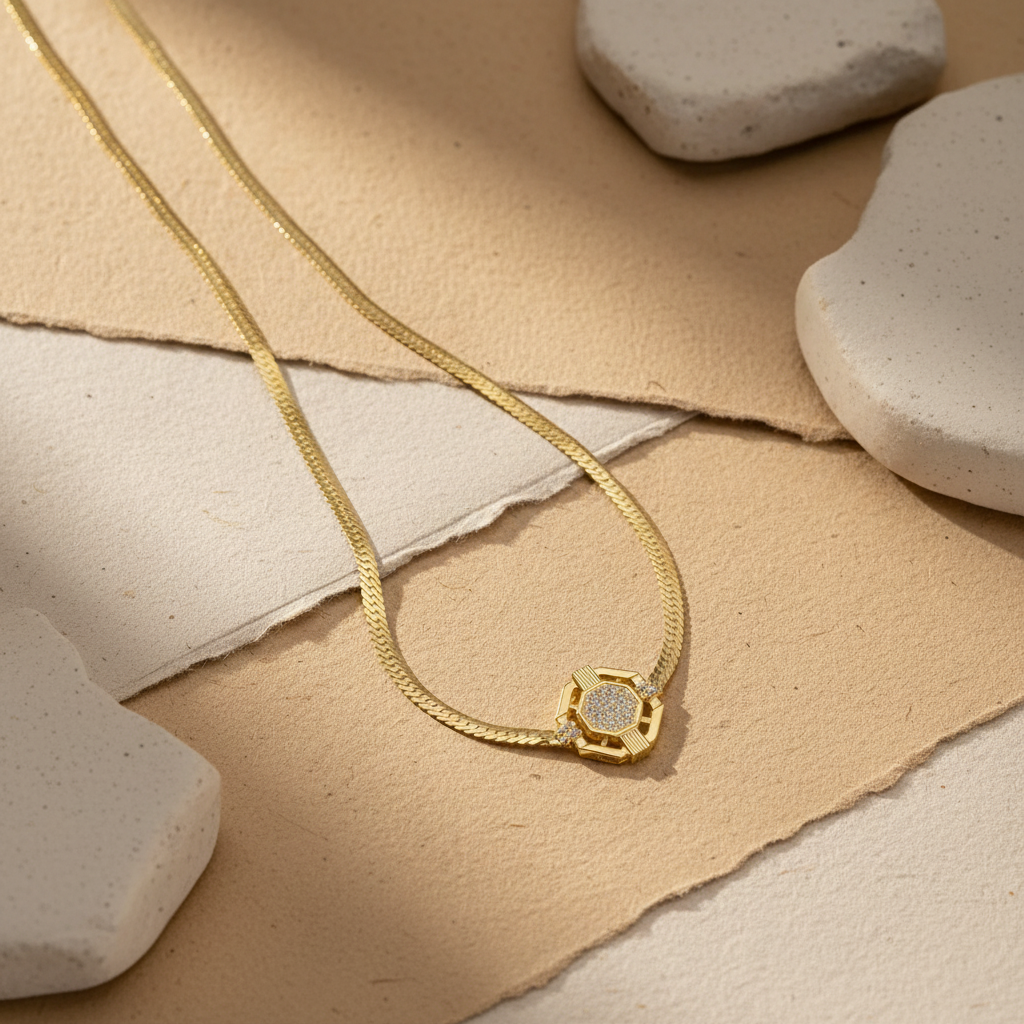 Şeyma 925 Sterling Silver Necklace