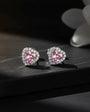 Pink Heart – 925 Ayar Gümüş Küpe