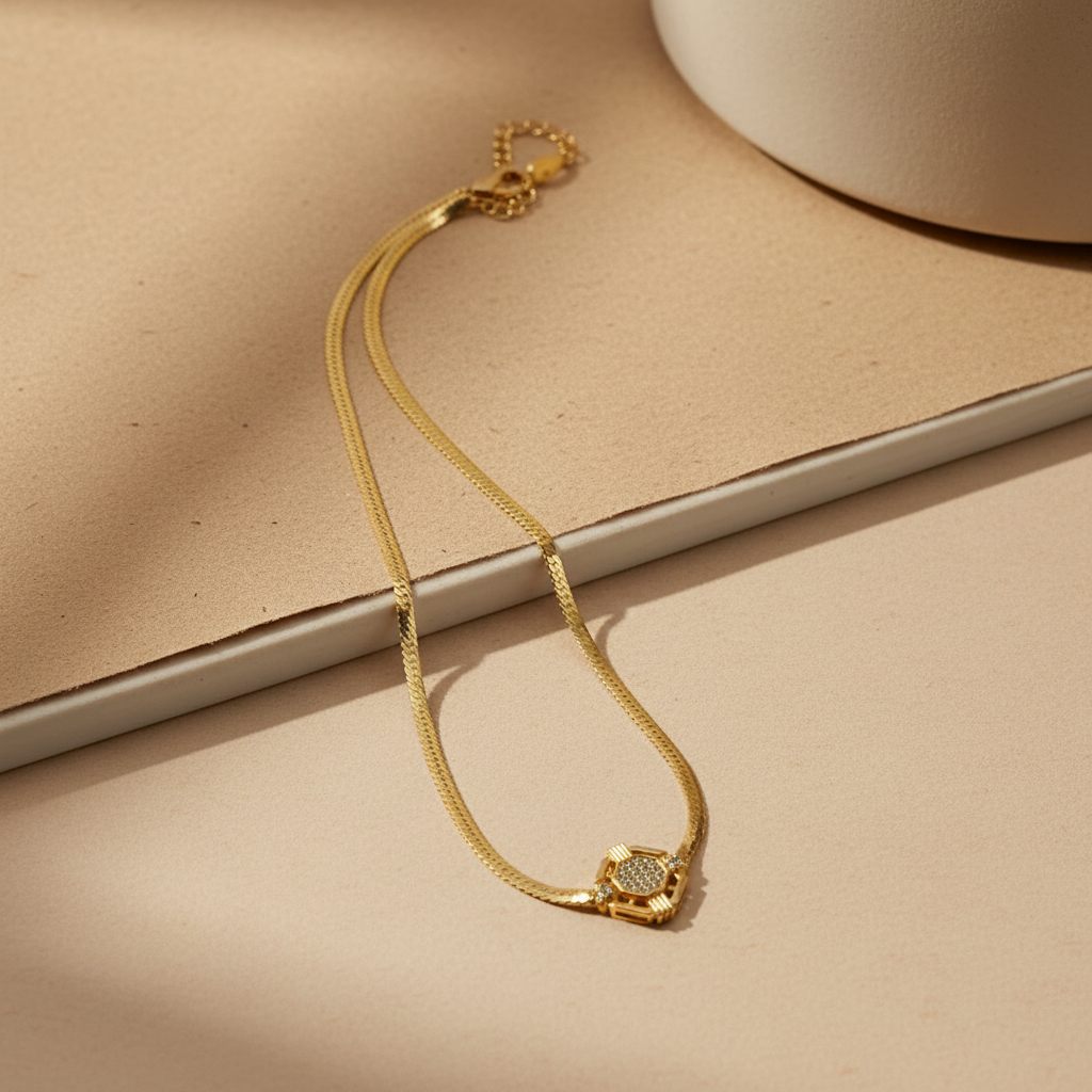 Şeyma 925 Sterling Silver Necklace