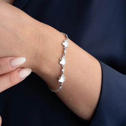 Aşk Elması 925 Ayar Gümüş Bileklik