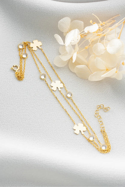 Lucky Clover 925 Sterling Silver Bracelet