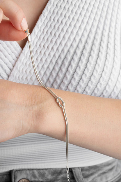 Love Knot 925 Ayar Gümüş Bileklik