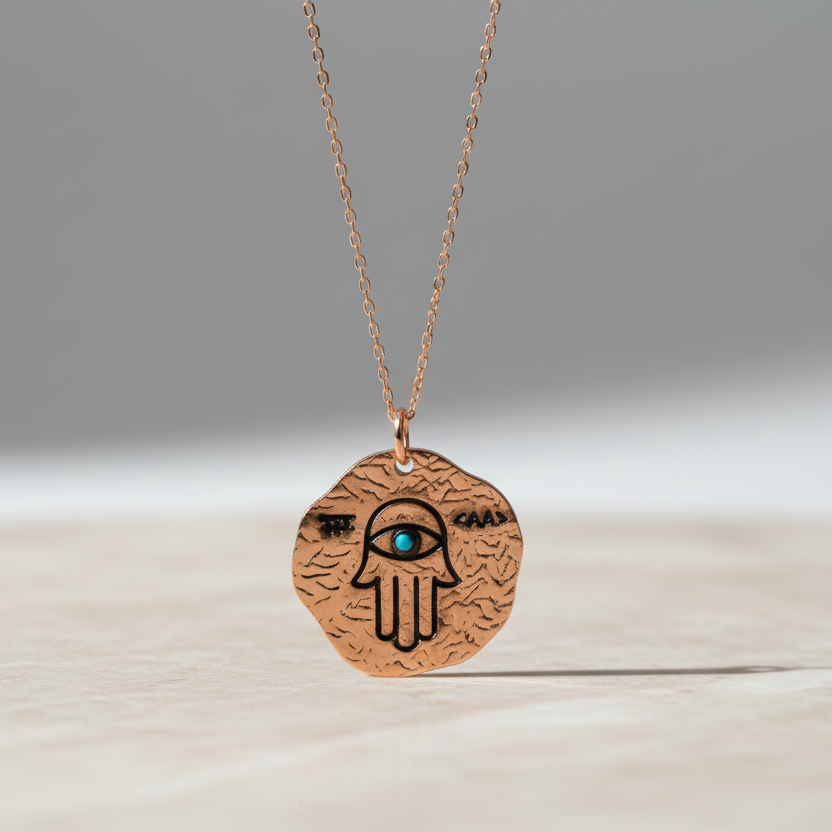 Fatma Main Hand Silver Necklace
