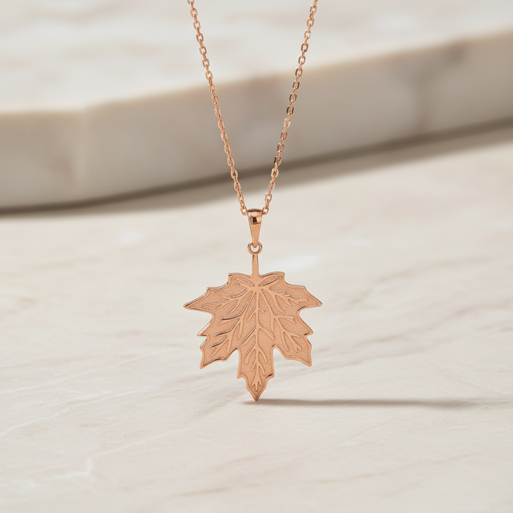 Sycamore Leaf Life Necklace