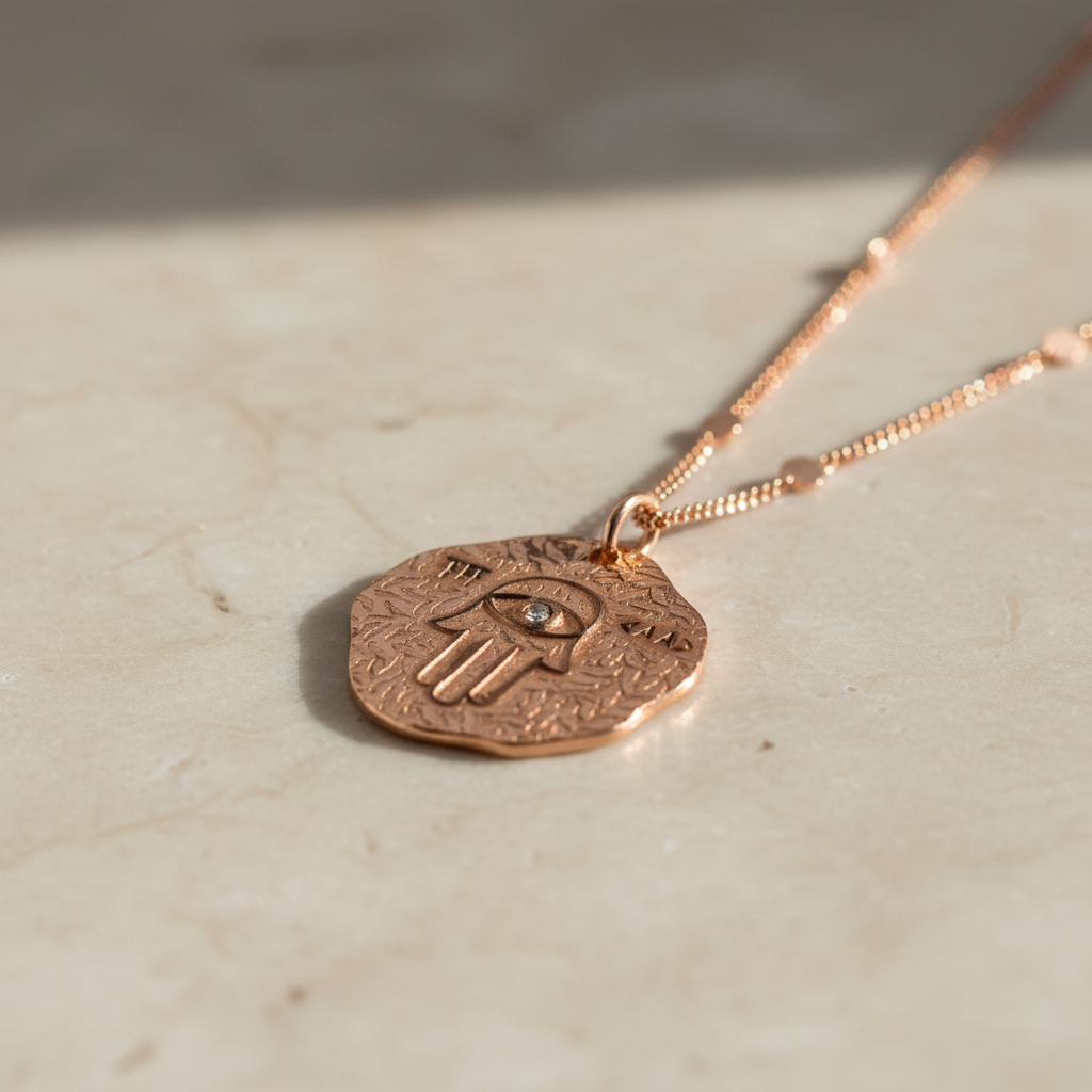 Fatma Main Hand Silver Necklace