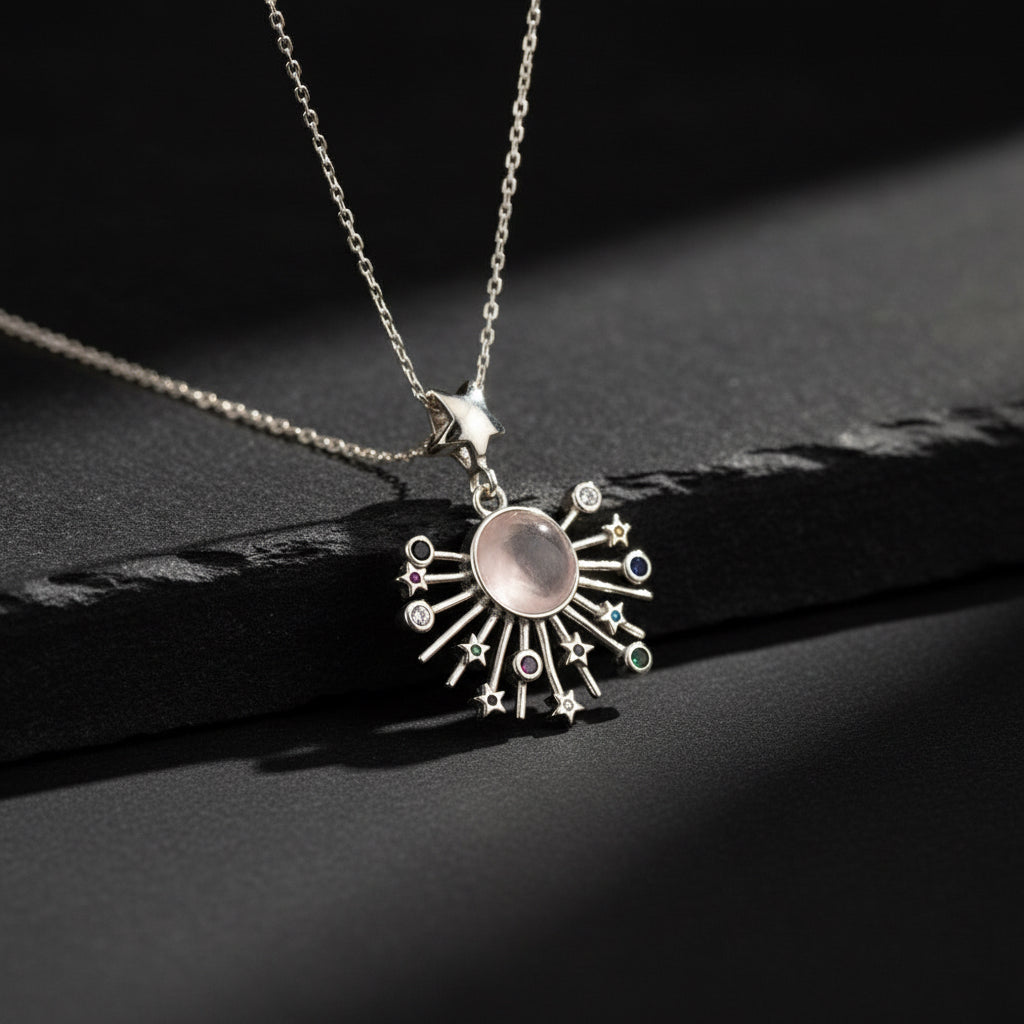 Milky Way Stars Silver Necklace
