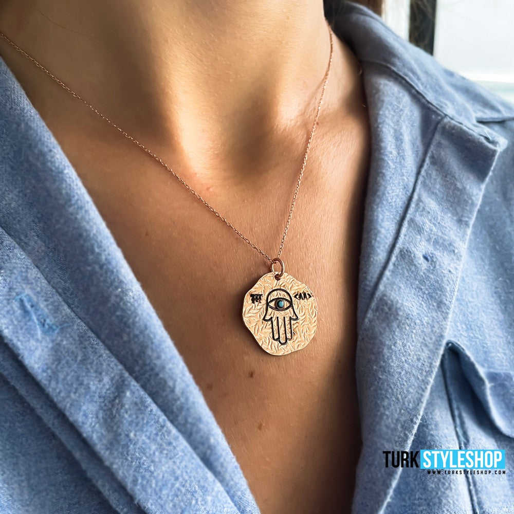 Fatma Main Hand Silver Necklace