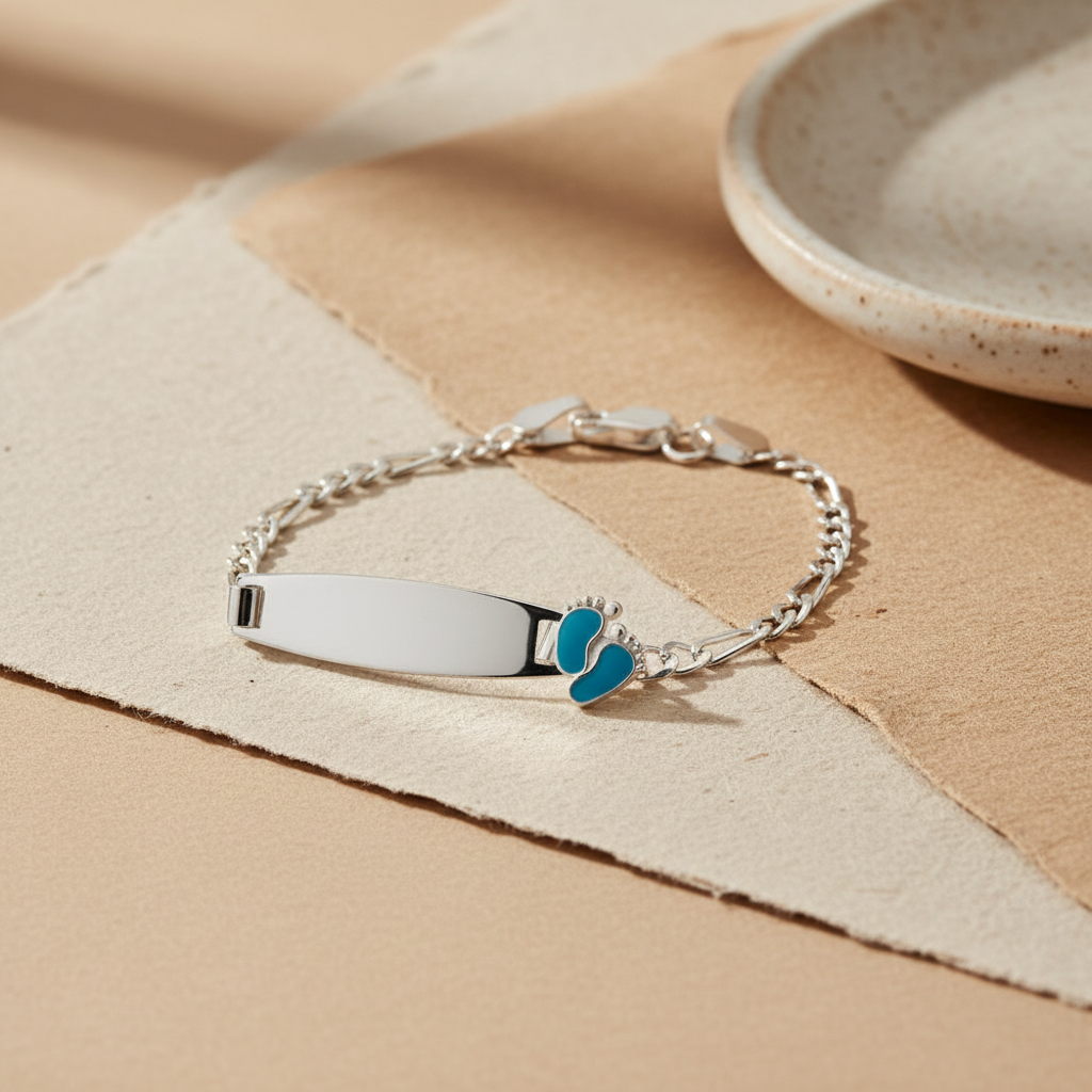 Bracelet Identité Bébé Personnalisé | Argent 925