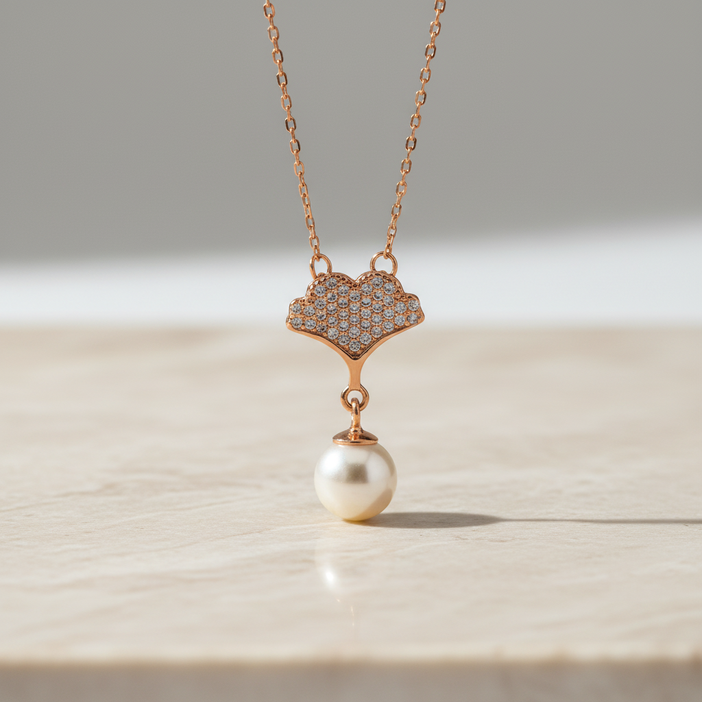 925 Sterling Silver Pearl Necklace