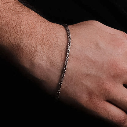 925 Bracelet de chaîne King Silver Silver 2 mm