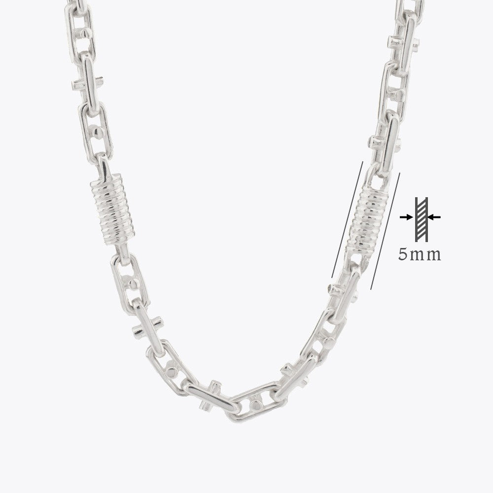 925 Sterling Silver Chain 5 mm -60 cm