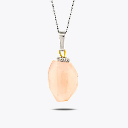 Collier en pierre naturelle quartz rose