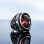 ZULTANIT STONE SILVER MEN'S RING