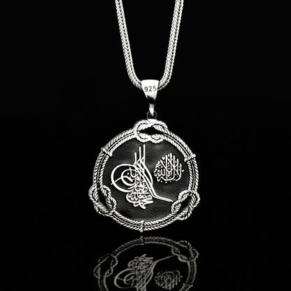 Collier argenté pour hommes ottomans