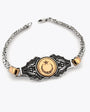 King Chain Moon Star Silberarmband