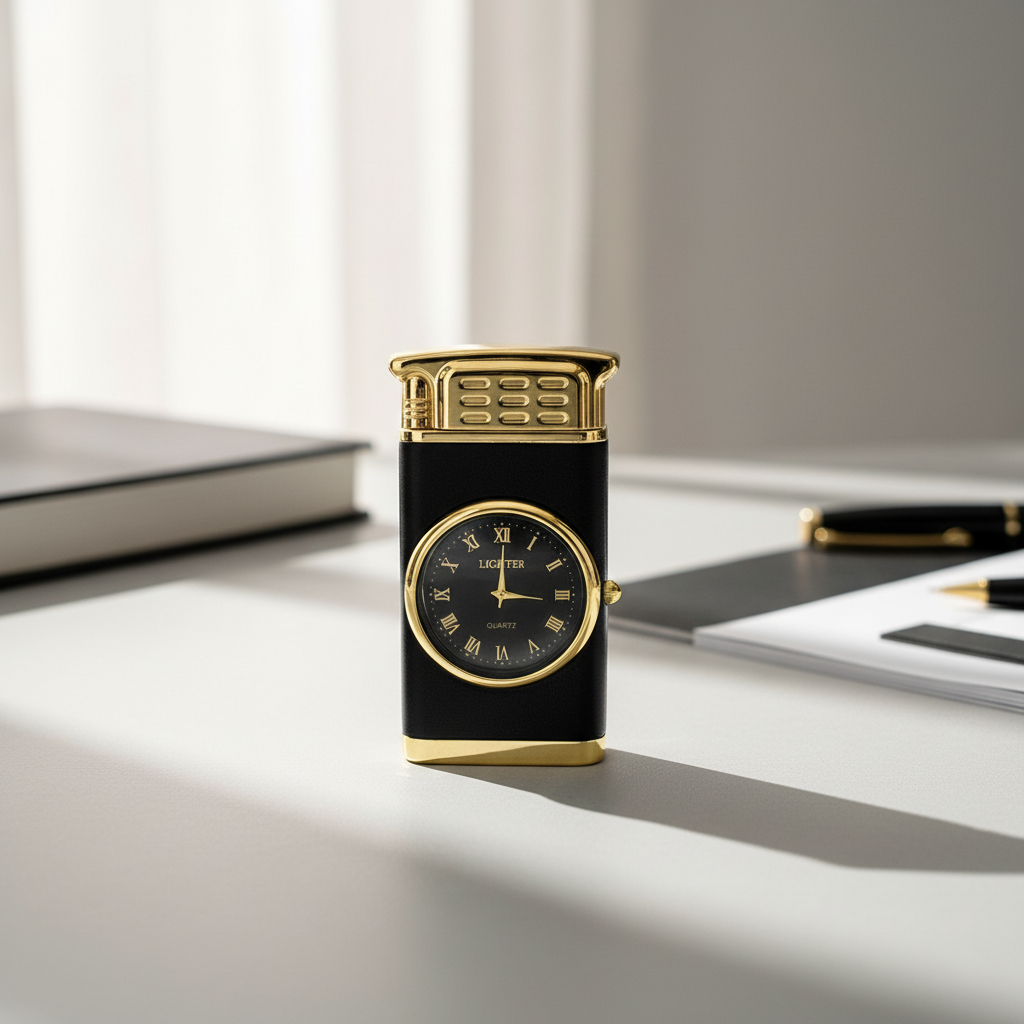 Kişiye Özel Saat Tasarımlı İsimli Çakmak