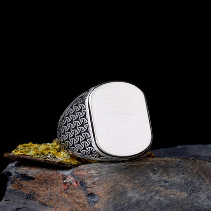 925 Ayar Gümüş isimli Erkek Yüzük -2