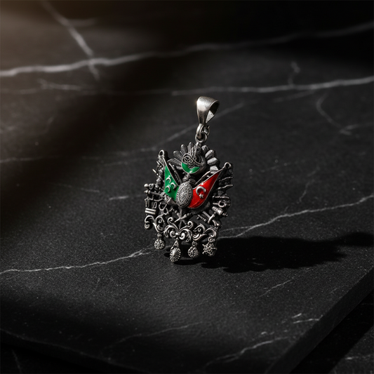 Ottoman Arma 925 Sterling Silver Men's Necklace