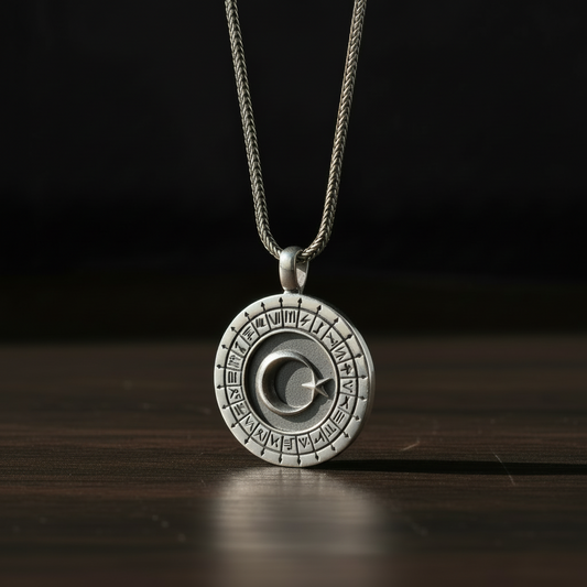 Halbmond Stern 925 Sterling Silber Halskette