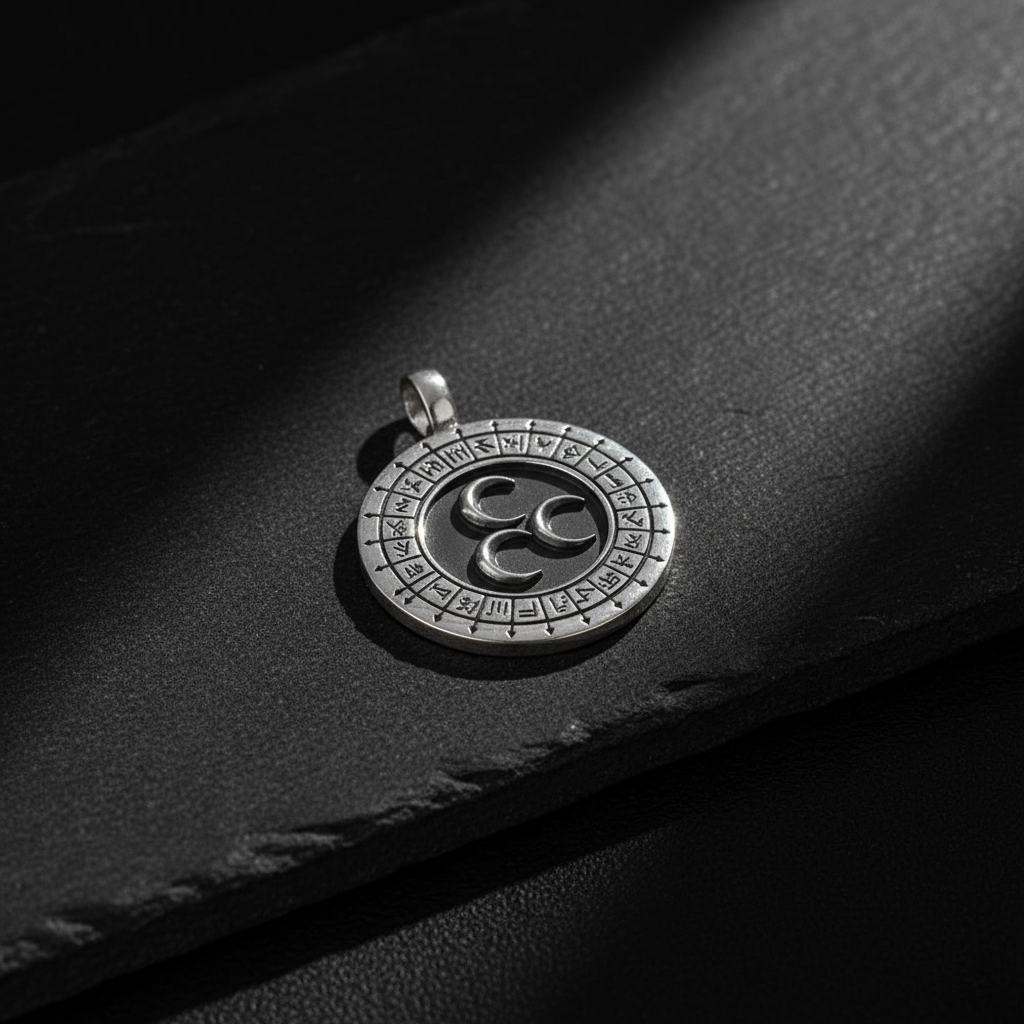 2,2 mm Königskette Üç Hilal 925 Sterling Silber Halskette