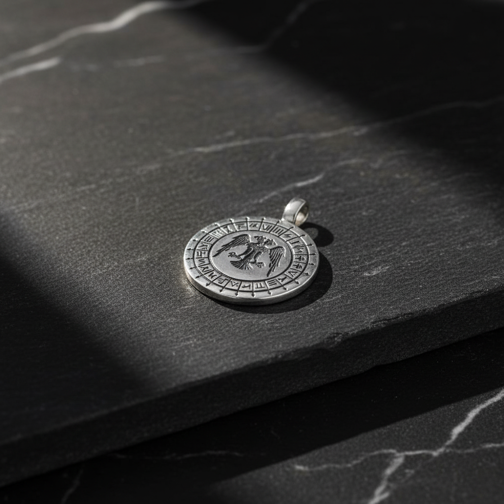Seldschukischer Adler 925 Sterling Silber Halskette
