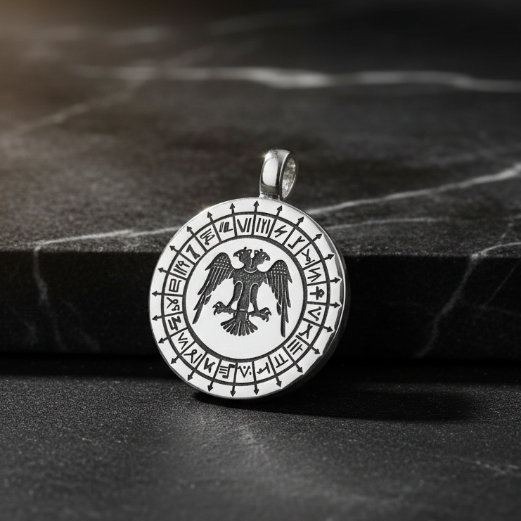 2,2 mm Königskette Seldschukischer Adler 925 Sterling Silber Halskette