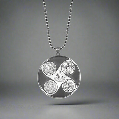 5 Dua Yazılı 925 Ayar Gümüş Kolye