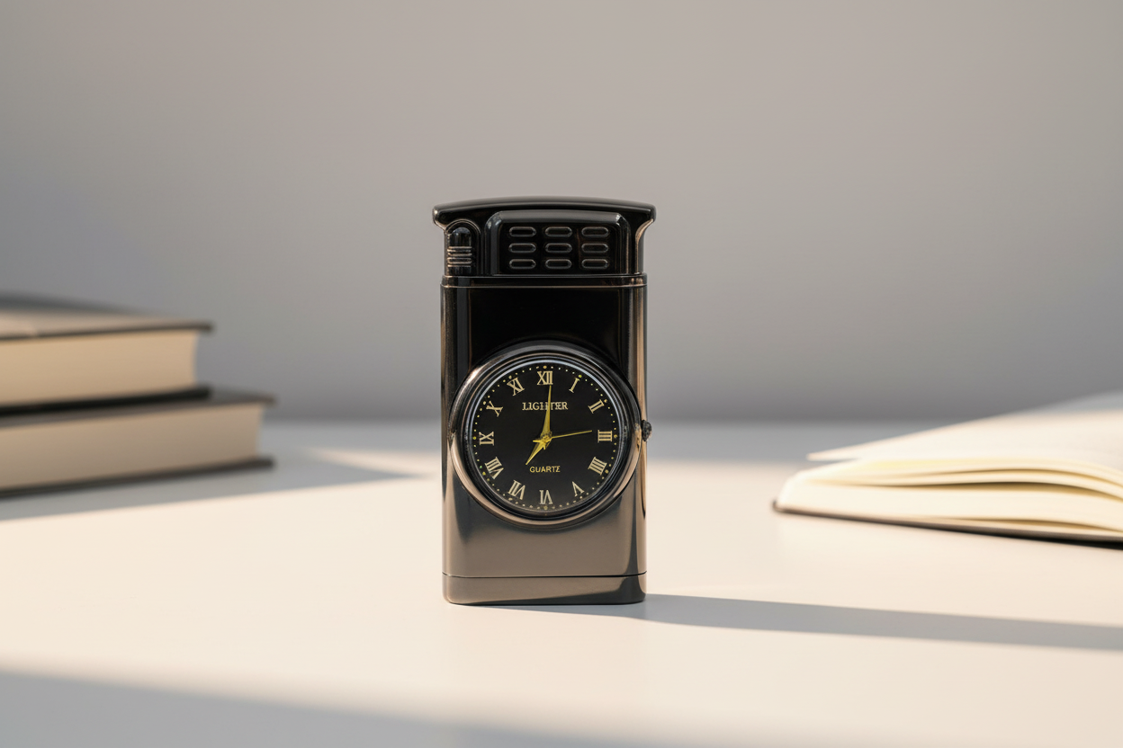 Personalized Lighter with  Clock