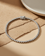 Zirkon Stein Wasserweg Silber Armband